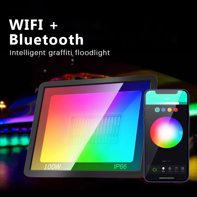 Smart Garden Drawing - RGB TUYA Reflektor Smart APP Sterowanie