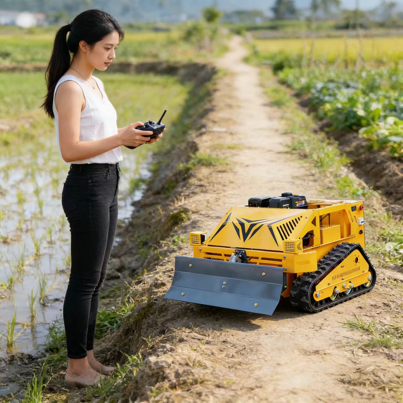 Smart Garden Weed - Dostosowana bezprzewodowa inteligentna kosiarka do trawy