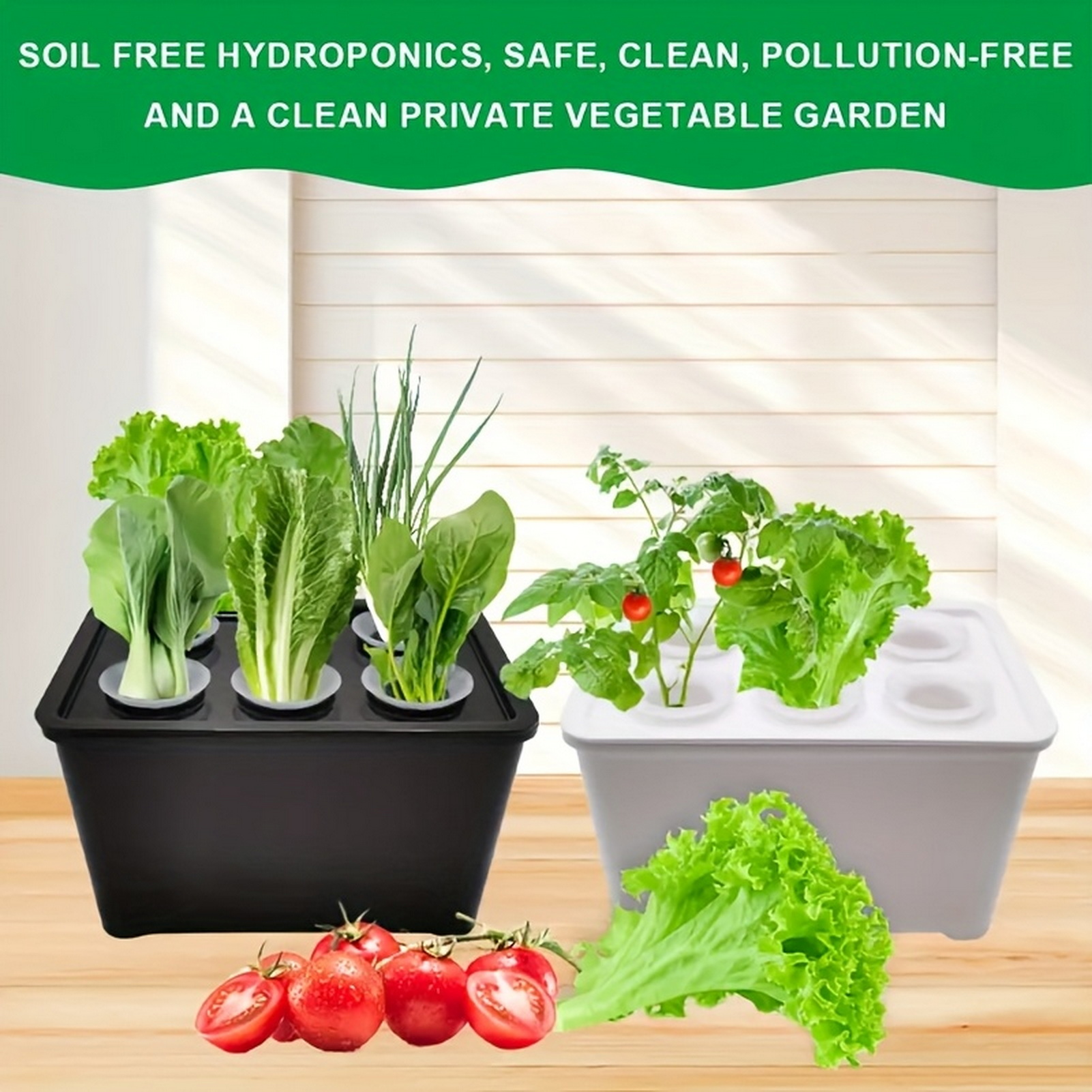 Indoor Herb Garden Kit - 6 w 1 Hydroponiczne doniczki do