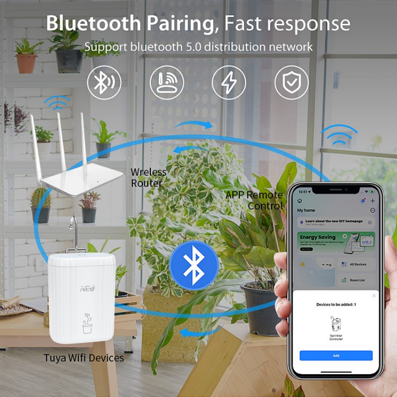 Smart Garden Irrigation System - Inteligentny system nawadniania roślin Automatyczny zestaw