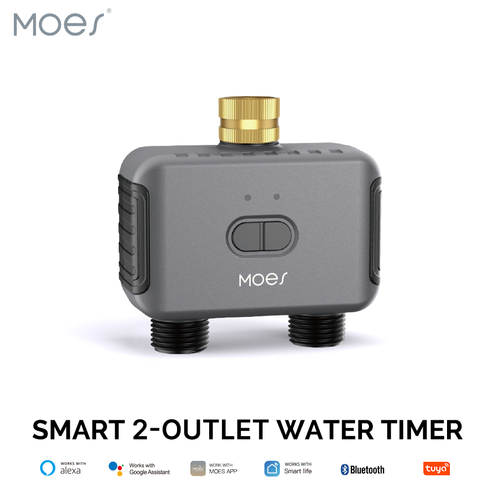 Smart Garden Refill - MOES Bluetooth Smart 2-drogowy zawór wodny,