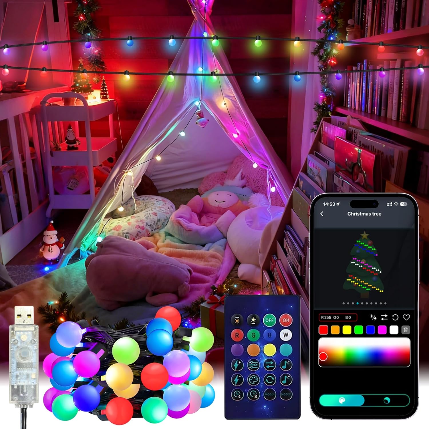 Smart Garden Outdoor - Inteligentne lampki sznurkowe w kształcie globu