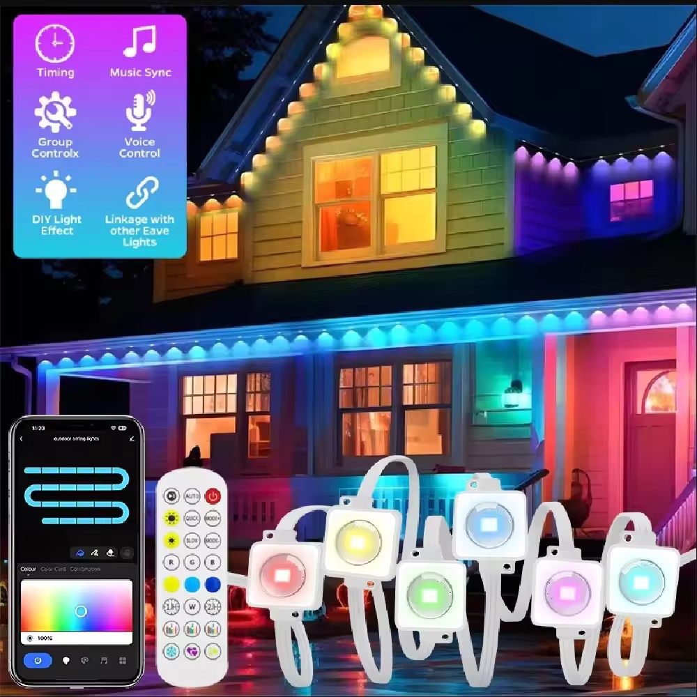 Smart Garden Outdoor - 15M/30M/45M/60M/90M Inteligentne oświetlenie okapowe RGBIC ze