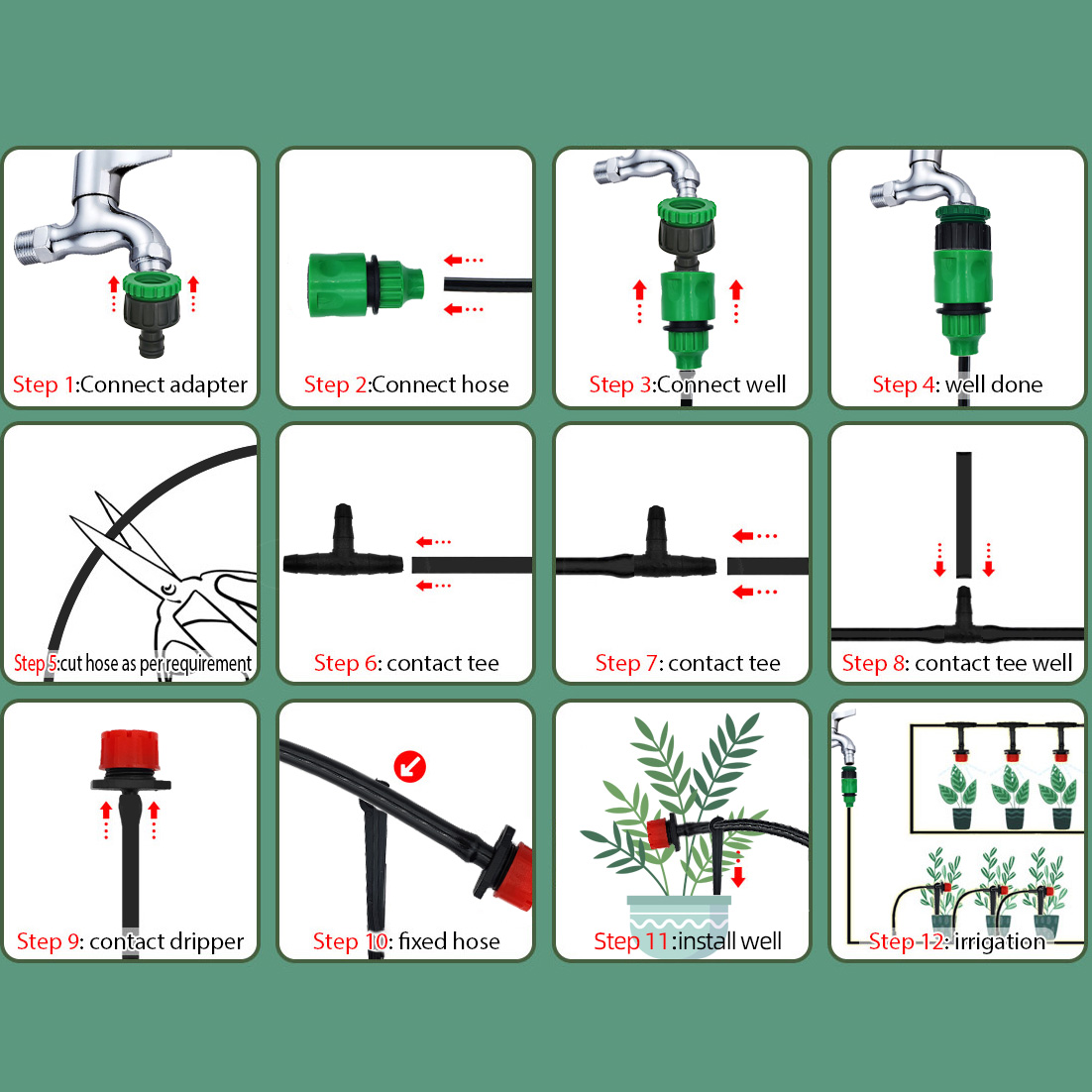 Szklarnia 15M-30M System nawad – Smart Garden Irrigation System recenzja i cena