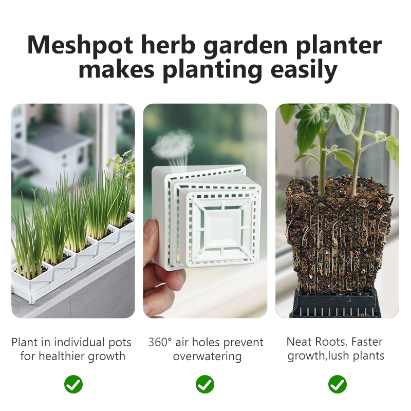 Meshpot Donica na zielonych ro – Indoor Herb Garden Kit recenzja i cena