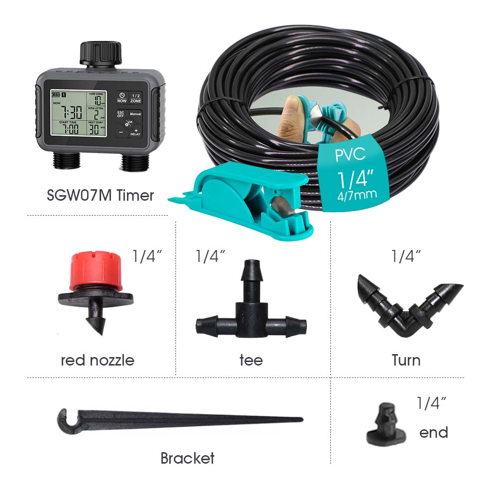 Dwuzonowy, niezależny wyświetl – Smart Garden Irrigation System recenzja i cena