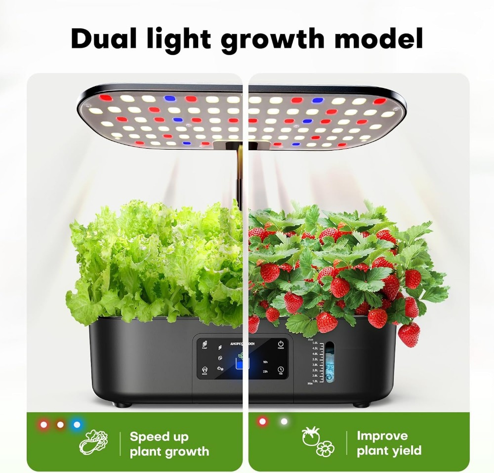 12-pojemnikowy wewnętrzny ogró – Hydroponic Grow Pod recenzja i cena
