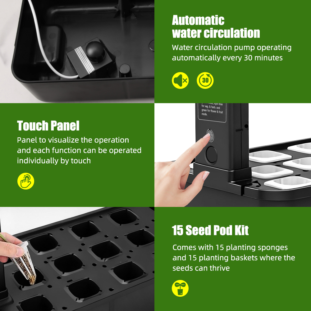 【Hit】15-podowy Zestaw do Hydro – Indoor Herb Garden Kit recenzja i cena